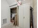 Unfinished basement with utility closet at 6595 Reserve Dr, Indianapolis, IN 46220