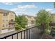 Balcony view of the townhome community, showcasing manicured landscaping and architectural design at 6595 Reserve Dr, Indianapolis, IN 46220