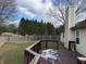 Private backyard with wooden deck and fenced area at 9120 Jene Ct, Indianapolis, IN 46234