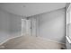 Spacious bedroom features neutral carpet and a large closet for storage at 1705 Real St, Indianapolis, IN 46240