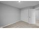 Bright bedroom featuring carpeted floors, and a double door closet at 1709 Real St, Indianapolis, IN 46240