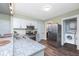 Modern kitchen with stainless steel appliances and granite counters at 2111 E St Clair St, Indianapolis, IN 46201