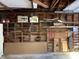 Garage interior with shelves and various storage items at 3178 Normandy Rd, Indianapolis, IN 46222