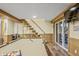 Basement game room with pool table and stairs to upper level at 387 W Roszell Dr, Nineveh, IN 46164