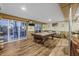 Bright basement game room with pool table and backyard access at 387 W Roszell Dr, Nineveh, IN 46164