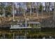 Lakefront property with private dock and boathouse at 387 W Roszell Dr, Nineveh, IN 46164