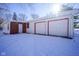 Two-car garage with attached storage area at 4201 Westbourne Dr, Indianapolis, IN 46205