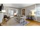 Cozy living room featuring a neutral color palette and hardwood floors at 5861 Hillside Ave, Indianapolis, IN 46220