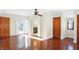 Spacious bedroom with hardwood floors and ceiling fan at 6072 Meridian St W Dr, Indianapolis, IN 46208