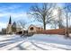 House exterior on snowy street, near church at 6072 Meridian St W Dr, Indianapolis, IN 46208
