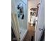 Functional bathroom featuring a shower stall and storage shelving for toiletries at 630 E Mccarty St, Indianapolis, IN 46203