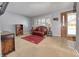 Comfortable living room with a red rug at 9 Whitewood Ct, Beech Grove, IN 46107