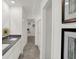 Modern bathroom with double vanity, walk-in shower, and stylish fixtures at 11614 Hartwell St, Indianapolis, IN 46235
