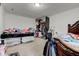 Small bedroom with two beds and a closet at 1363 & 1367 S Belmont Ave, Indianapolis, IN 46221