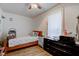 Bedroom with a double bed and chest of drawers at 1363 & 1367 S Belmont Ave, Indianapolis, IN 46221