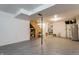 Unfinished basement offers ample storage space at 30 Village Ct, Zionsville, IN 46077