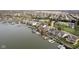 Lakefront homes with private docks and beautiful landscaping at 3150 Beach Blvd, Cicero, IN 46034