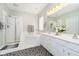 Double vanity bathroom with soaking tub and walk-in shower at 3150 Beach Blvd, Cicero, IN 46034