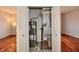 This utility closet contains a water heater and HVAC system, all efficiently contained within a compact space at 316 Society Dr, Indianapolis, IN 46229