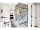 Large bathroom with a spacious walk-in shower at 3828 Highland Park Dr, Greenwood, IN 46143