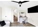 Bedroom with vanity and large mirror at 3828 Highland Park Dr, Greenwood, IN 46143
