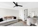 Bedroom with vanity and large mirror at 3828 Highland Park Dr, Greenwood, IN 46143