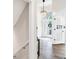 Bright and spacious entryway with chandelier and hardwood floors at 3828 Highland Park Dr, Greenwood, IN 46143