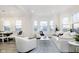 Spacious living room with bay windows, comfy seating, and hardwood floors at 559 Fulton St, Indianapolis, IN 46202