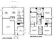 Two-story home floor plan, showing four bedrooms and two baths at 8798 Walker St, Fortville, IN 46040