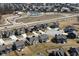 Aerial view of a home highlighting its location within a Gathering-friendly community with playgrounds and amenities at 4061 Omaha Dr, Bargersville, IN 46106