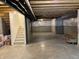 Unfinished basement with high ceilings and ample space at 4061 Omaha Dr, Bargersville, IN 46106