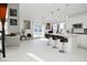 Bright kitchen with island, stainless steel appliances, and white cabinetry at 4061 Omaha Dr, Bargersville, IN 46106