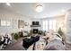 Cozy living room with fireplace and comfortable seating at 5328 Covington Ave, McCordsville, IN 46055