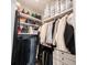 Spacious walk-in closet with shelves and ample hanging space at 5328 Covington Ave, McCordsville, IN 46055