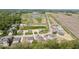 Aerial view of new homes under construction in a new development at 7872 Magnolia St, New Palestine, IN 46163