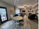 Bright dining area with a wood table and four chairs at 868 N Shore Blvd, Franklin, IN 46131