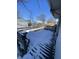 Snowy deck scene overlooking backyard at 1318 N Lasalle St, Indianapolis, IN 46201