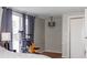 Spacious bedroom with a cat tree and sliding glass door access at 1405 Sheek Rd, Greenwood, IN 46143