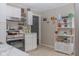 White cabinets, stainless steel appliances, and marble countertops at 1405 Sheek Rd, Greenwood, IN 46143