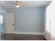 Empty spare bedroom with hardwood floors and a ceiling fan at 1405 Sheek Rd, Greenwood, IN 46143