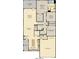 First floor plan featuring open layout connecting the kitchen, dining, and living areas at 19357 Sumrall Pl, Westfield, IN 46074