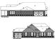 Detailed architectural rendering showcasing the home's left and front exterior elevations at 3060 N Country Club Rd, Martinsville, IN 46151