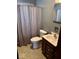 Clean bathroom with a shower/tub combo and vanity at 4 Lincoln Dr, Brownsburg, IN 46112