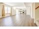 Open concept living and kitchen area with hardwood floors at 5334 Thrasher Dr, Indianapolis, IN 46254