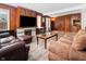 Spacious living room with hardwood floors and a fireplace at 714 Berkley Rd, Indianapolis, IN 46208