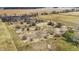 Aerial perspective of a lot featuring a pattern of rows and scattered trees at 10194 E 900 N, Markleville, IN 46056