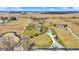 Expansive aerial view of a home surrounded by vast fields and natural landscapes at 10194 E 900 N, Markleville, IN 46056