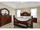 Bright bedroom featuring a king-size bed and ample closet space at 10194 E 900 N, Markleville, IN 46056