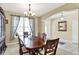 Formal dining room with wood table and hutch at 10194 E 900 N, Markleville, IN 46056