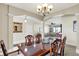 Formal dining room with a view of the living room at 10194 E 900 N, Markleville, IN 46056